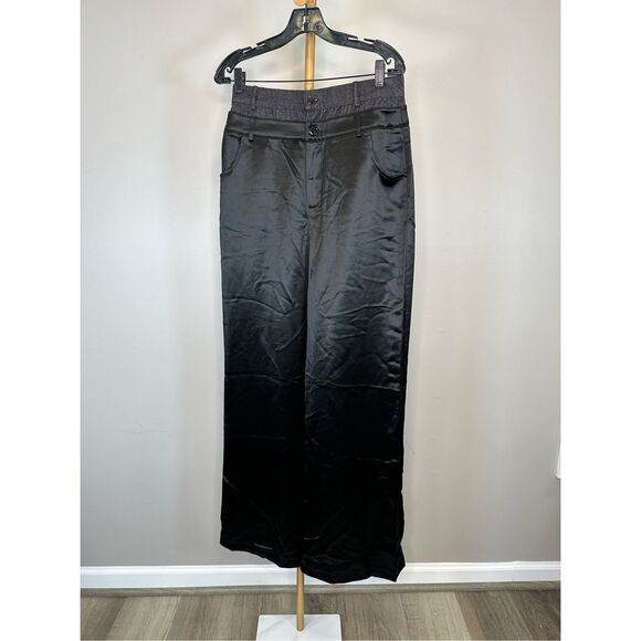 NWT Nonchalant Label Simon Double-Layer Wide-Leg Trousers Size Medium $311 - Picture 5 of 9